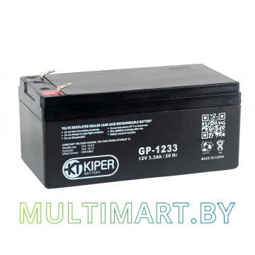 Аккумулятор для ИБП Kiper GP-1233 F1 (12В/3.3 А·ч)